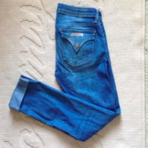 Hudson Bacara Crop Straight Cuffed Legs Jeans - Picture 5 of 6